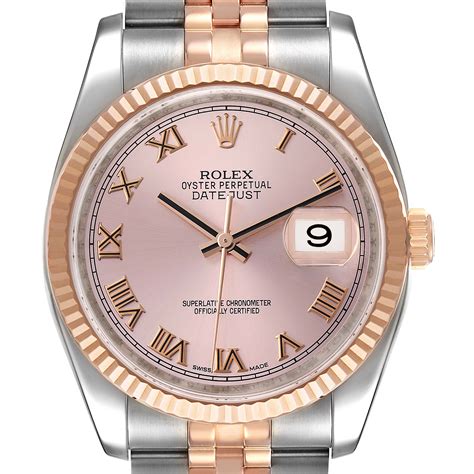 rolex rose gold datejust mens